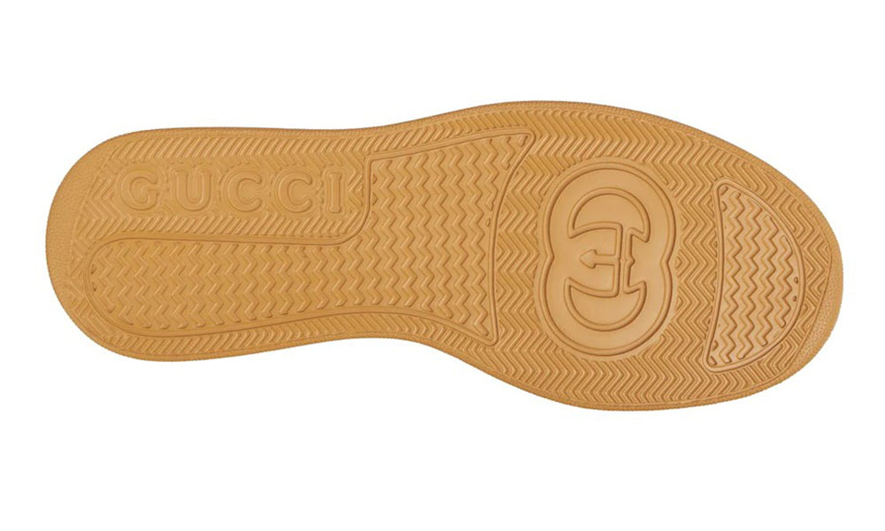 GUCCI GG Canvas leather-trimmed sneakers